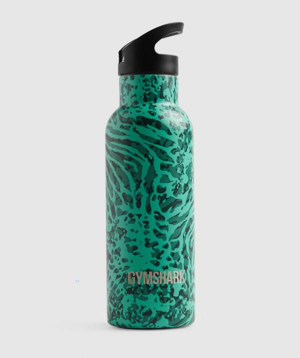 Panske Fľaša Na Vodu Gymshark Flip Straw Svetlo Tyrkysové | BJ0326415